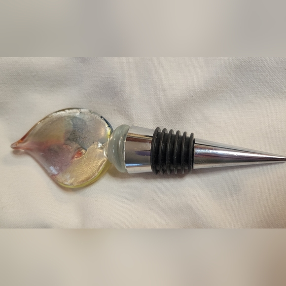 Fused Glass Wine Stopper - Picture 2 of 5